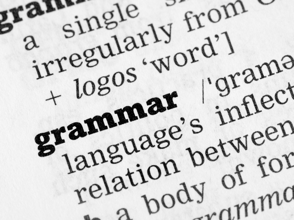Close-up dictionary definition illustrating core principles of Chinese grammar and language structure