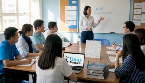 Adult learners in Singapore Mandarin class