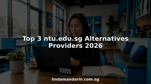 Professional woman on video call learning Mandarin