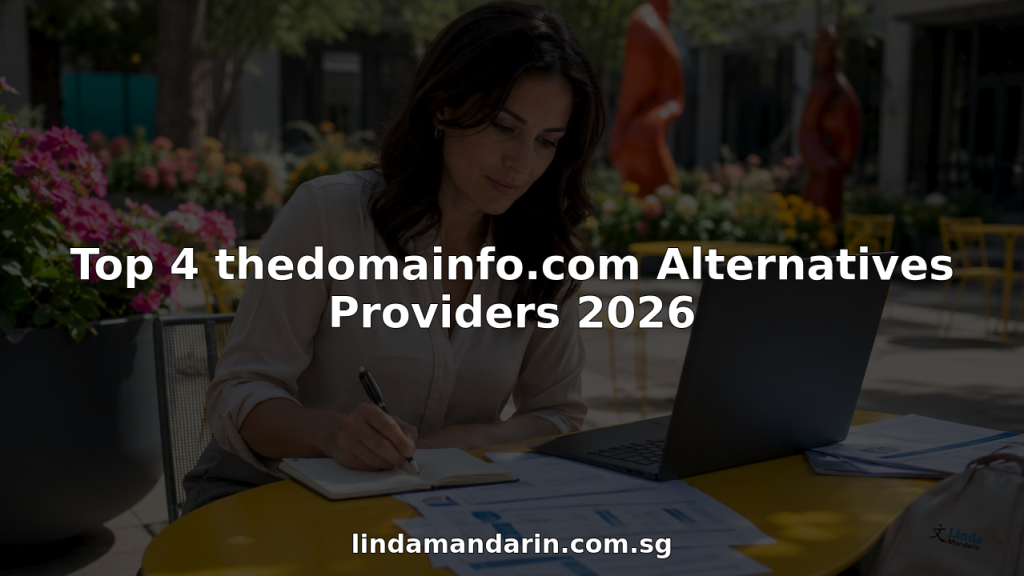 Professional woman comparing domain providers on laptop screens