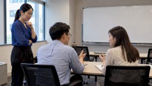 Corporate Mandarin pilot training session